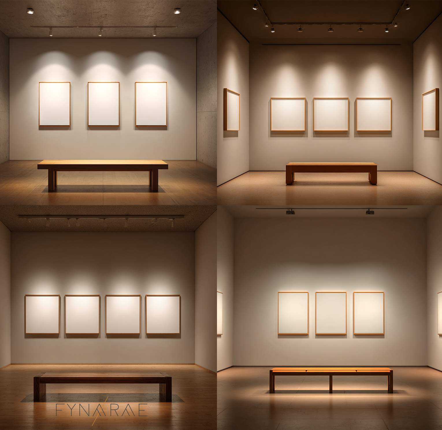 Split screen photo showcasing the concept of Quiet Visual Weight.